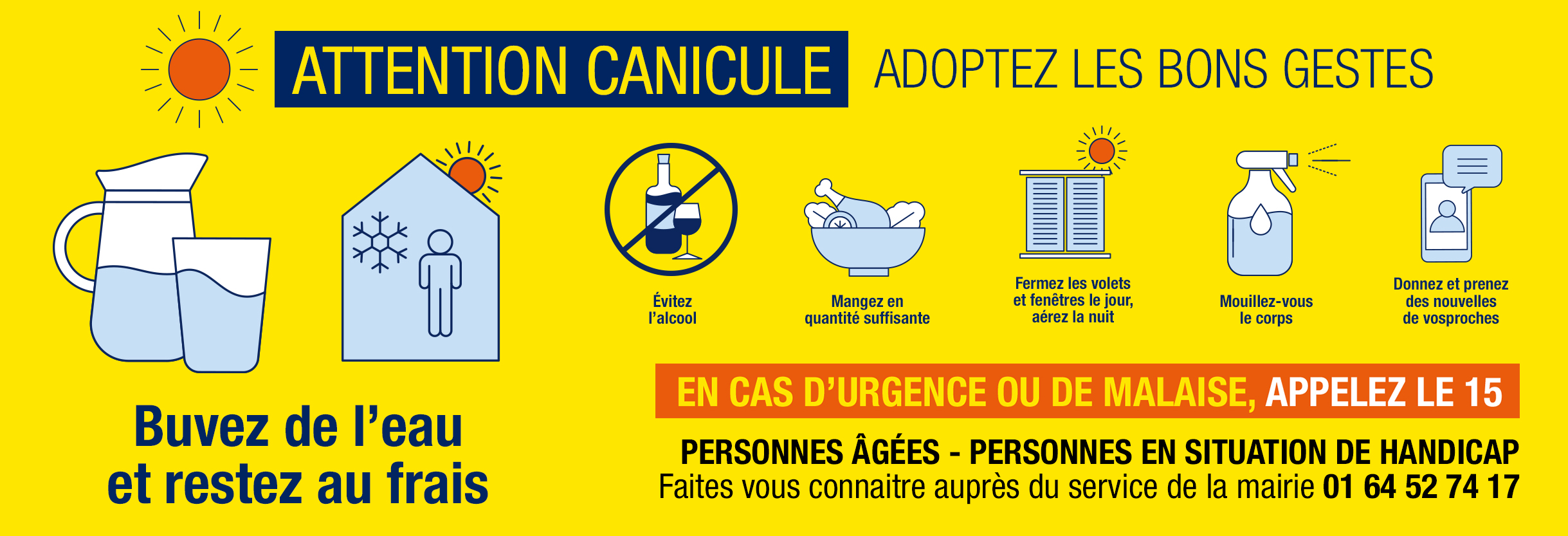 Alerte canicule - Bons gestes