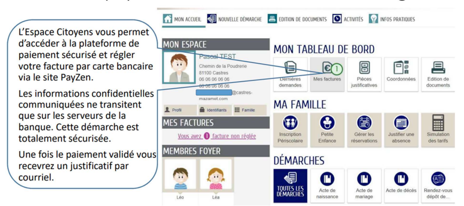 Comment payer mes factures en ligne ? - Étape 1