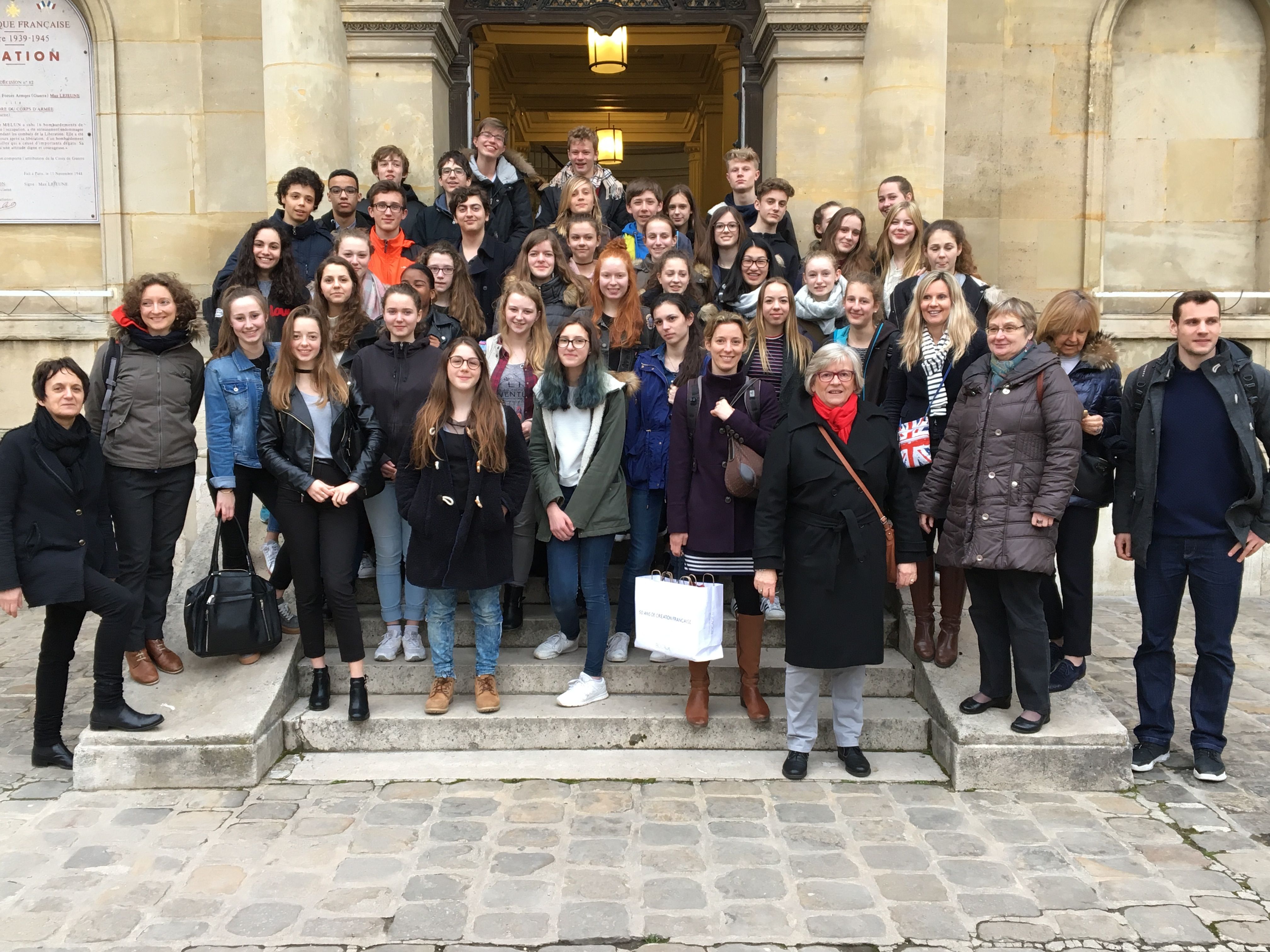 Accueil du lycée Fanny Leicht à l'Hôtel de Ville de Melun