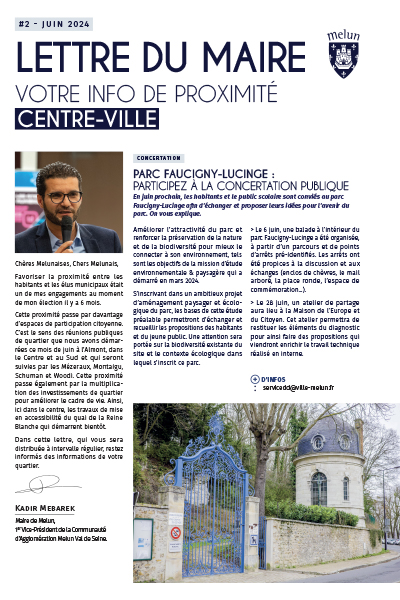 Lettres du Maire #2 - JUIN